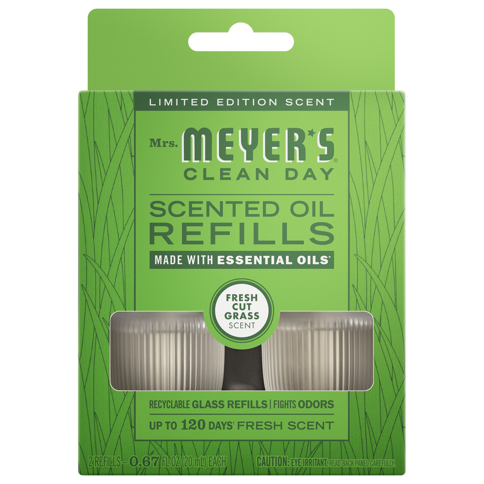 Fresh Cut Grass Plug In Scented Oil Refill. 2-Pack
